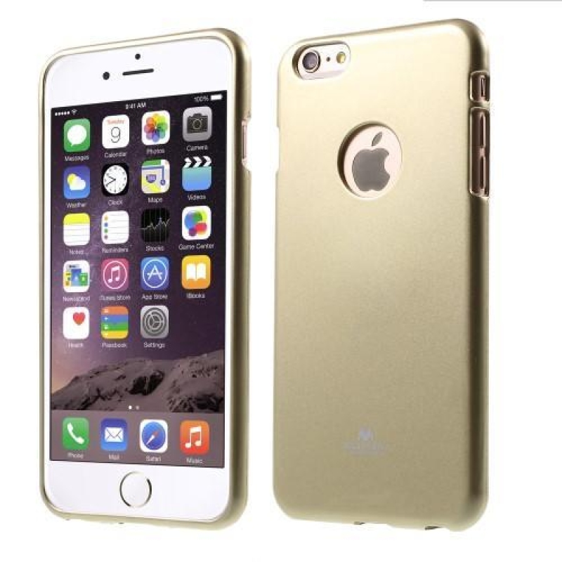 Zselés zselés tok iPhone 6s Plus és 6 Plus készülékhez - arany színben