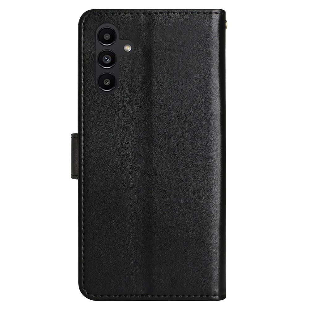 Virágok könyv tok Samsung Galaxy S23 FE készülékhez - fekete