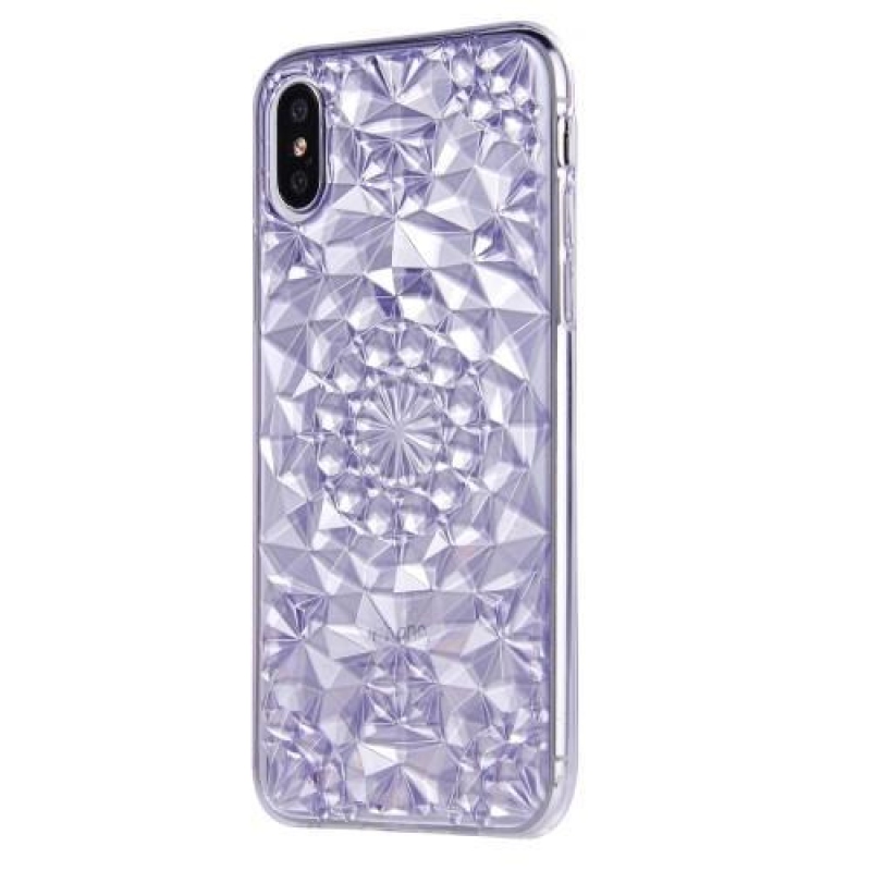Jewel 3D zselés tok iPhone X készülékhez - lila