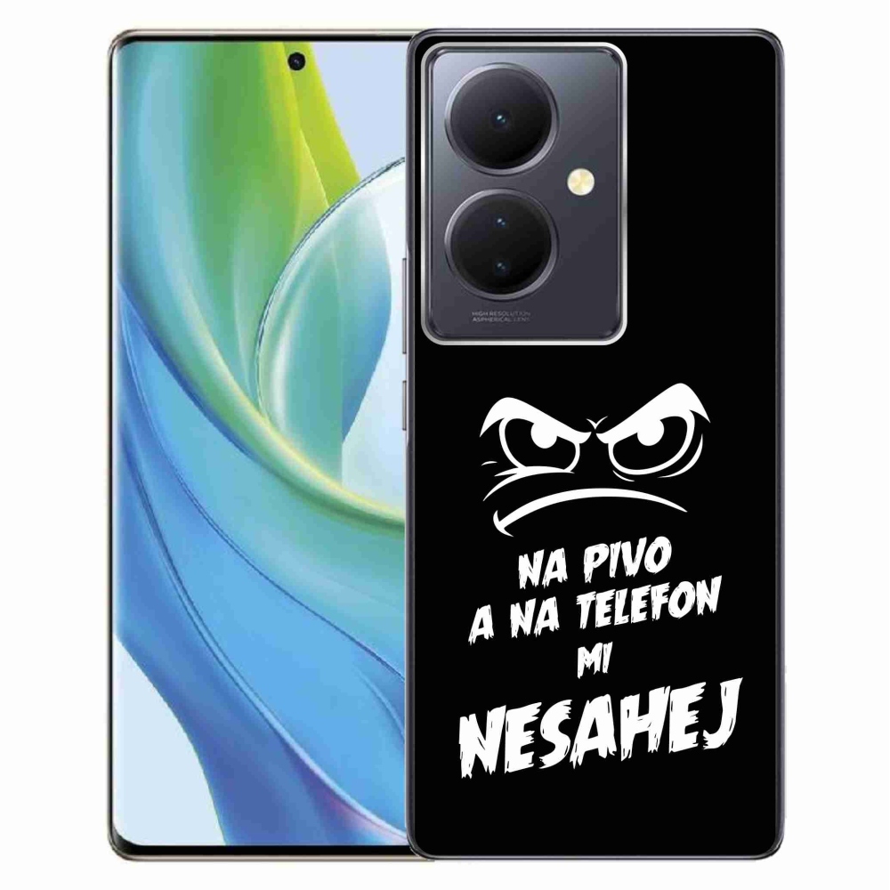 Gél borítás mmCase a Vivo V29 Lite 5G-hez - sör motívum 2 fekete háttérrel