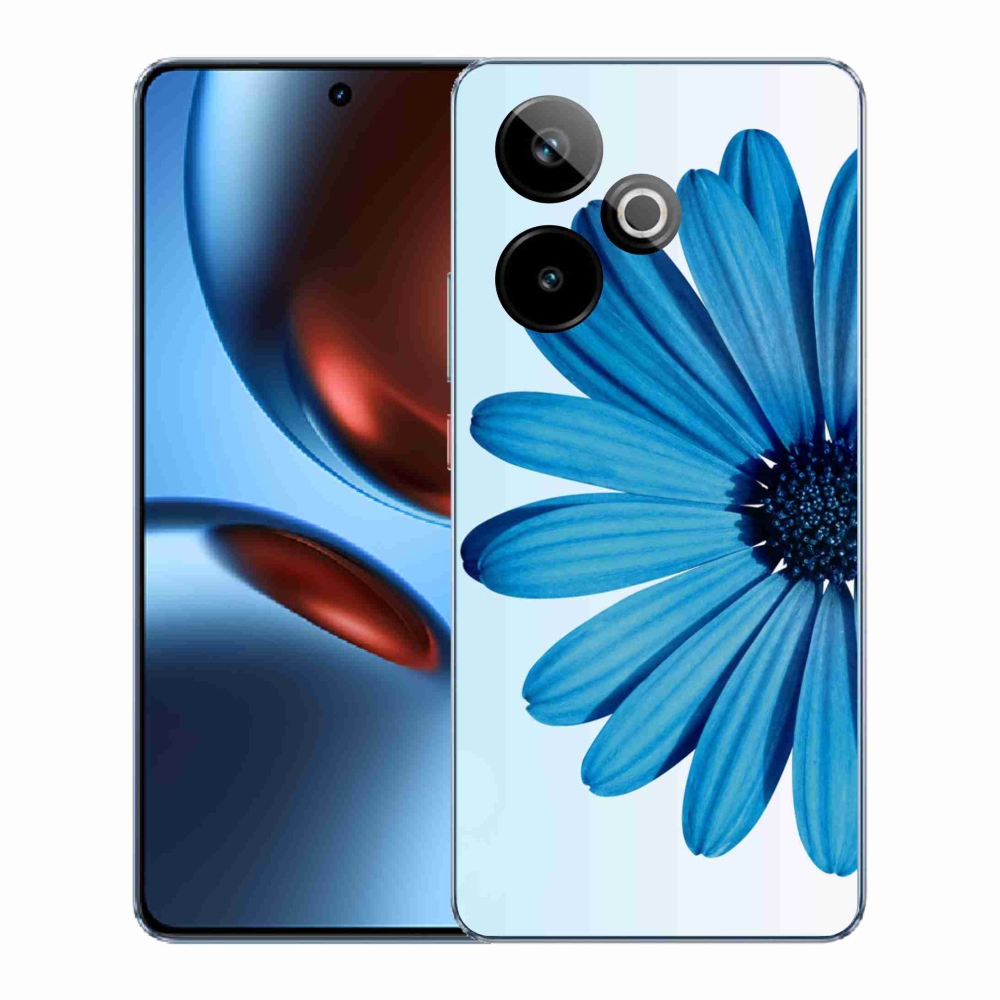 Zselés borítás mmCase a Realme GT 7 5G/GT 7T 5G készülékhez - kék színű margaréta