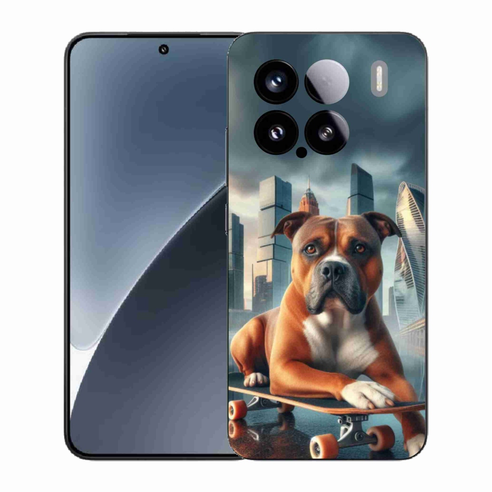 Gél borítás mmCase a Xiaomi 15-öshöz - kutya gördeszkán