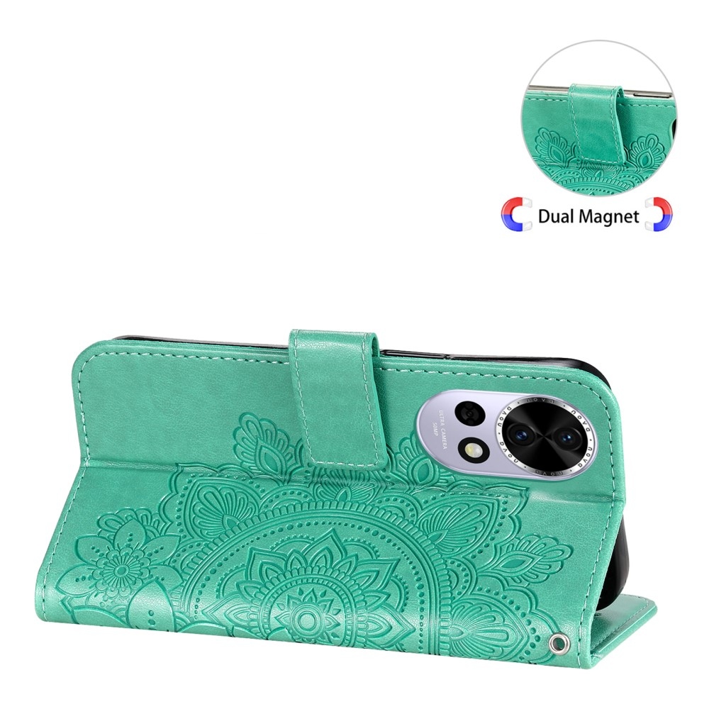 Mandala könyvtáska Huawei Nova 13 5G - teal - teal