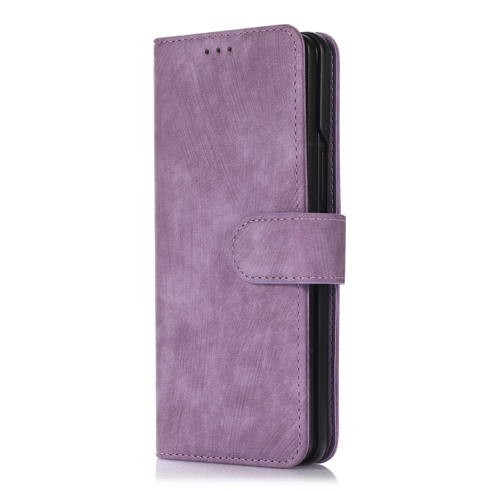 Tárcás könyvtáska Samsung Galaxy Z Fold5 5G - lila