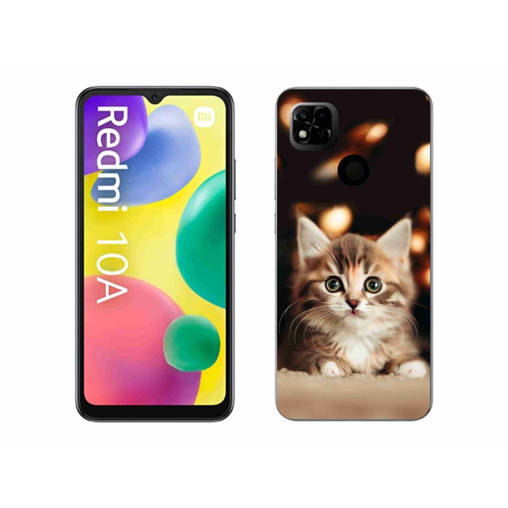 Gél borítás mmCase a Xiaomi Redmi 10A számára - aranyos cica 2