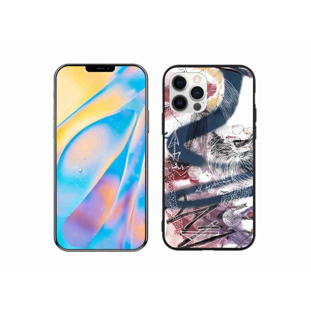 Gél borítás mmCase iPhone 12 készülékhez - absztrakt motívum 28
