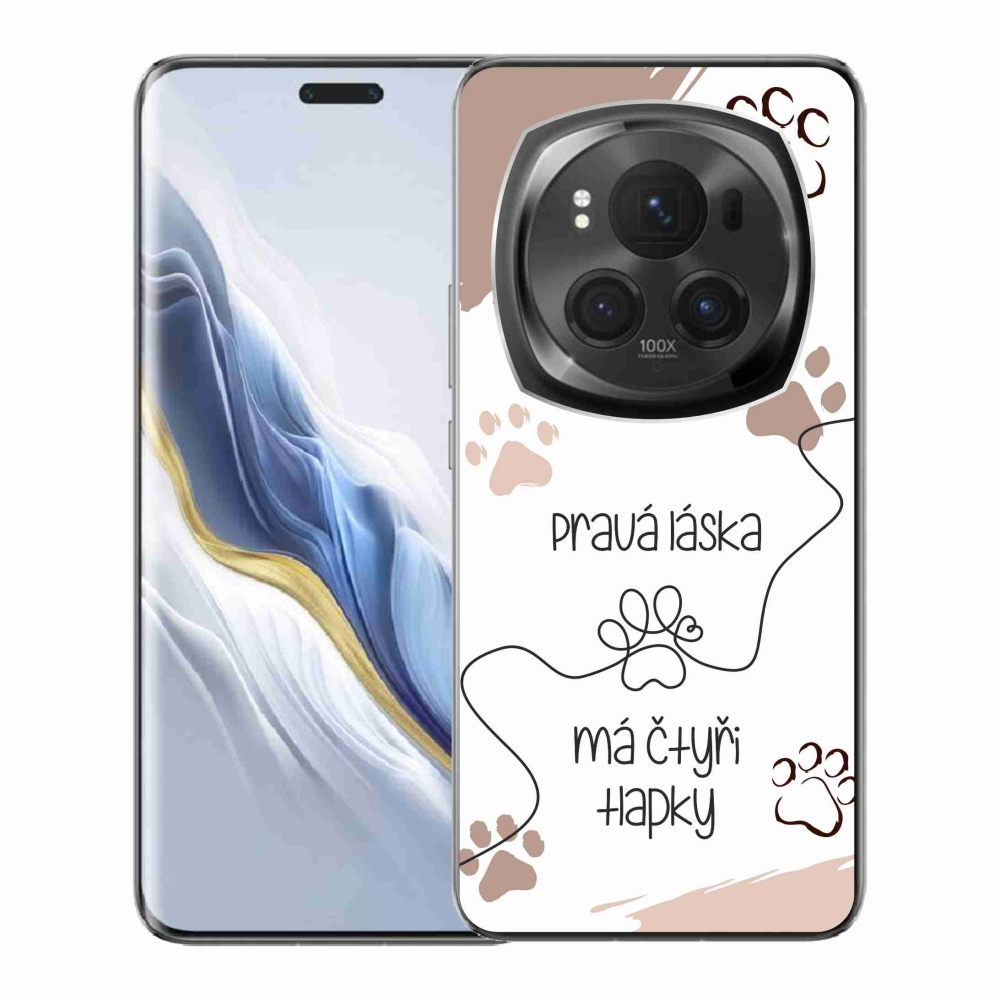 Gél borítás mmCase a Honor Magic 6 Pro 5G készülékhez - kutyamotívum 1 fehér háttér