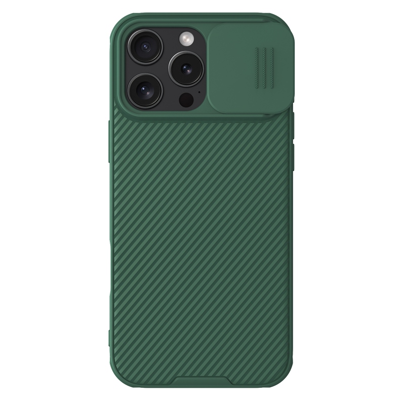 Nillkin CamShield PRO mágneses hátlap Apple iPhone 16 Pro Max készülékhez Sötétzöld