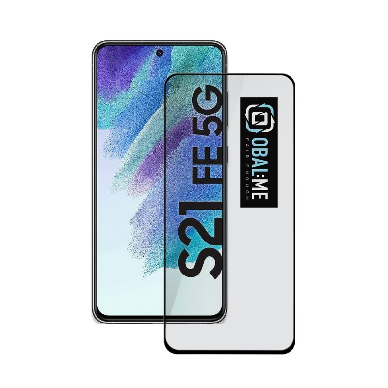 Cover:Me 5D edzett üveg Samsung Galaxy S21 FE 5G Fekete