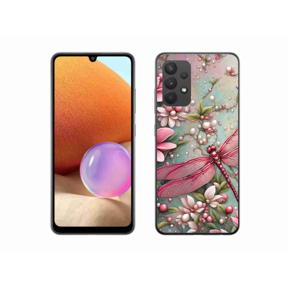 Gél védőhuzat mmCase Samsung Galaxy A32 4G - szitakötőhöz