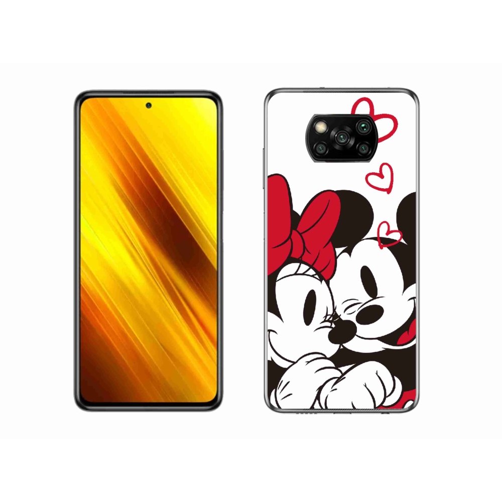 Gél borítás mmCase a Xiaomi Poco X3 Pro számára - minnie és mickey