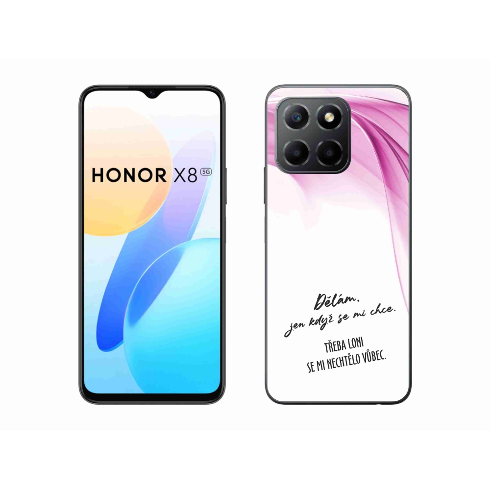 Gél borító mmCase a Honor X8 5G/Honor 70 Lite 5G készülékhez - vicces szöveg 12 fehér háttérrel
