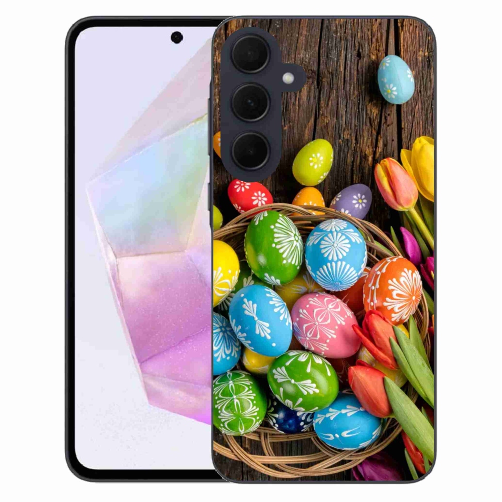 Zselés borítás mmCase Samsung Galaxy A35 5G - Húsvéti tojás