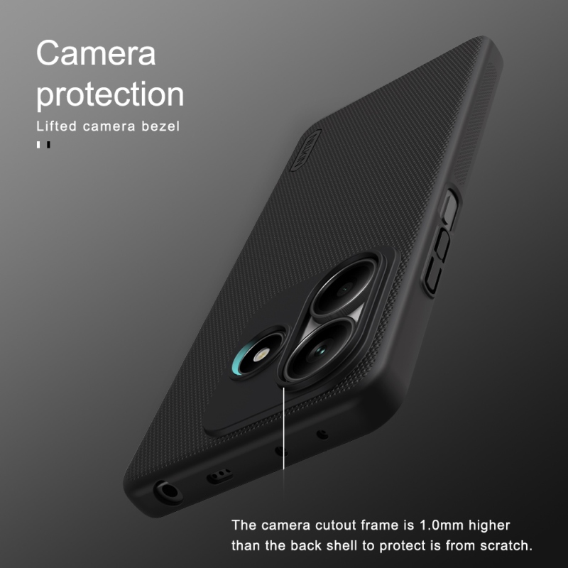 Nillkin Super Frosted Back Cover for Xiaomi Redmi Note 14 5G Fekete