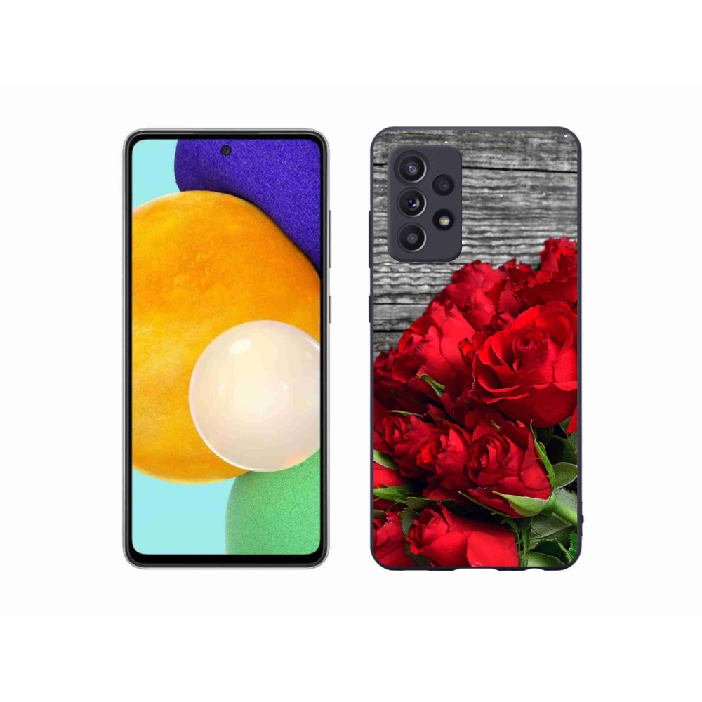 Zselés borítás mmCase Samsung Galaxy A52s 5G - piros rózsa
