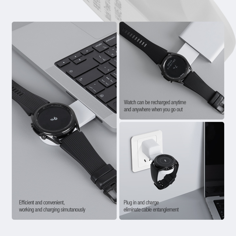 Nillkin hálózati töltő Samsung Watch fehér színű órához