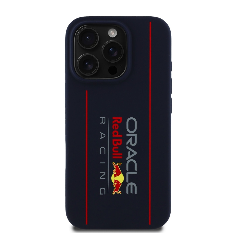 Red Bull szilikon függőleges logós MagSafe hátlap iPhone 15 Pro tengerészgyalogsághoz