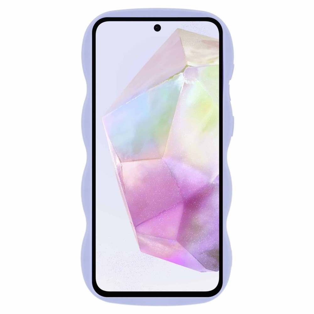 Hullám tartós zselés tok Samsung Galaxy A36 5G/A56 5G - lila