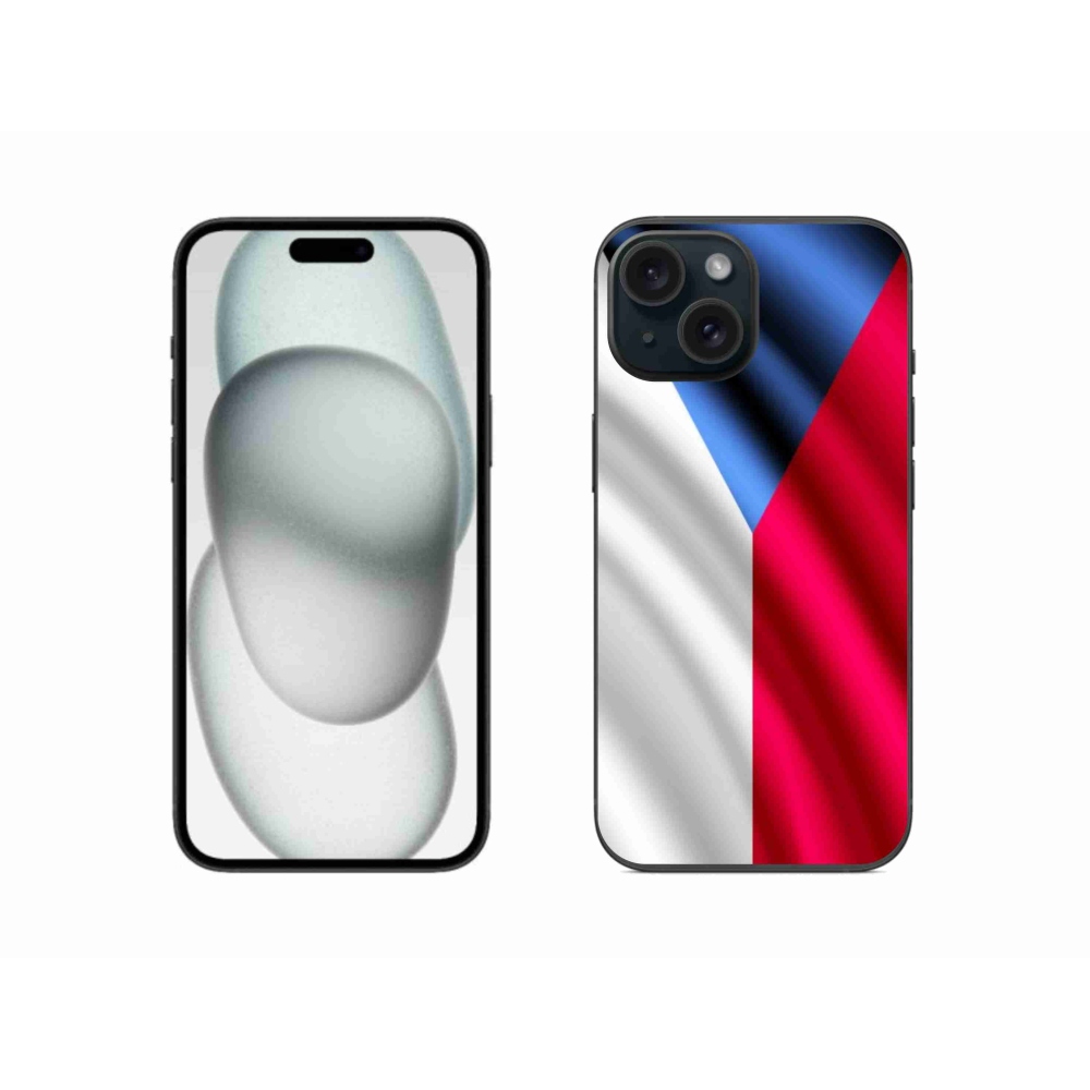 Zselés borítás mmCase iPhone 15 készülékhez - Cseh zászló