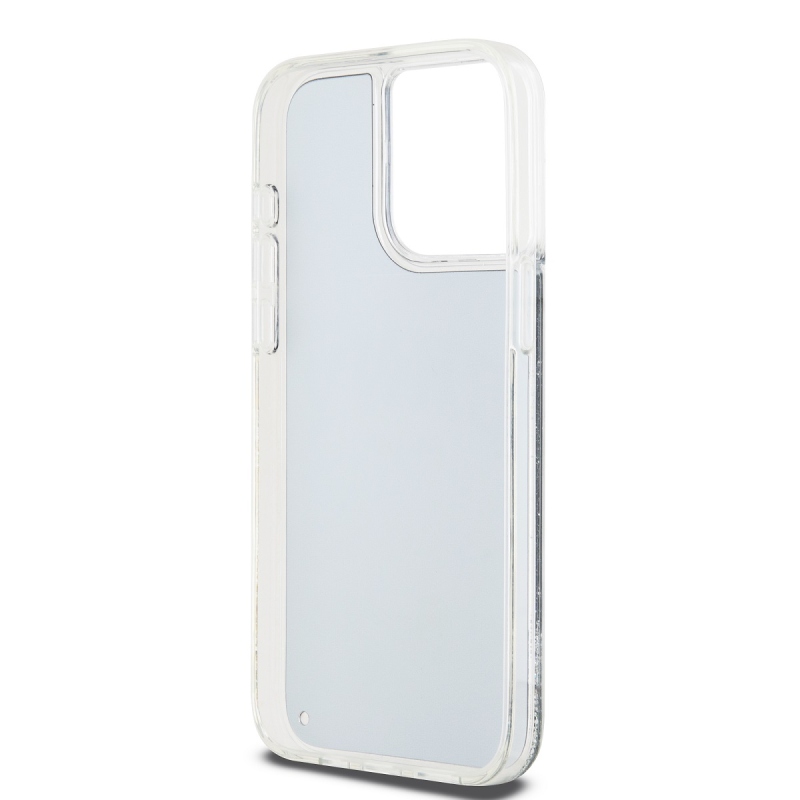 DKNY Liquid Glitter Arch Logo hátlap iPhone 13 Pro Max-hoz Fekete