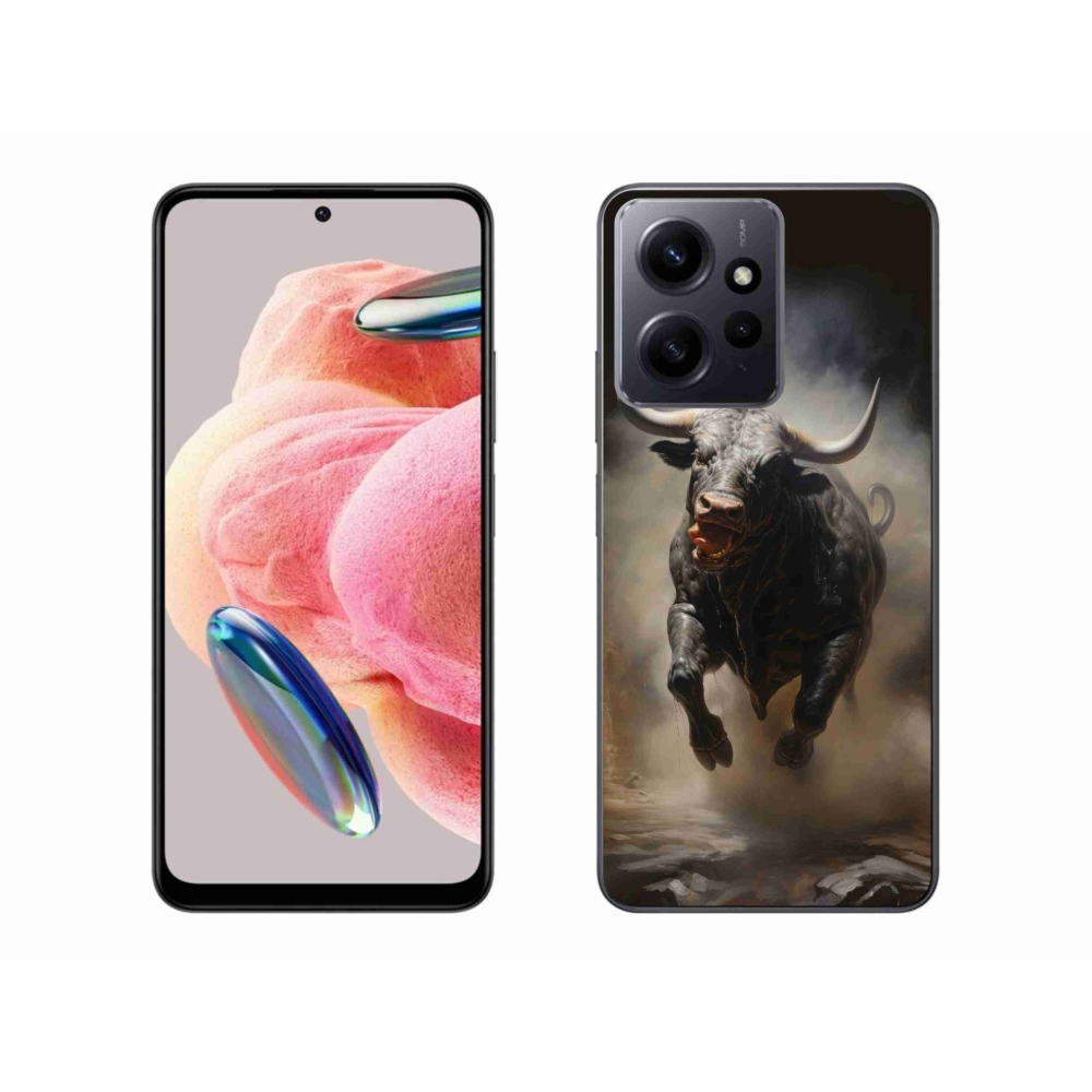 Gél borítás mmCase a Xiaomi Redmi Note 12 4G-hez - dühös bika