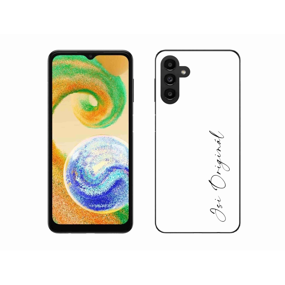 Gél borító mmCase a Samsung Galaxy A04s (164.7x76.7x9.1mm) - Ön az eredeti fehér háttérrel