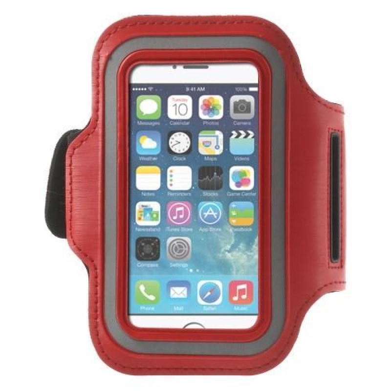Jogy futó mobiltelefon tok 125 x 60 mm-es méretig - piros színben