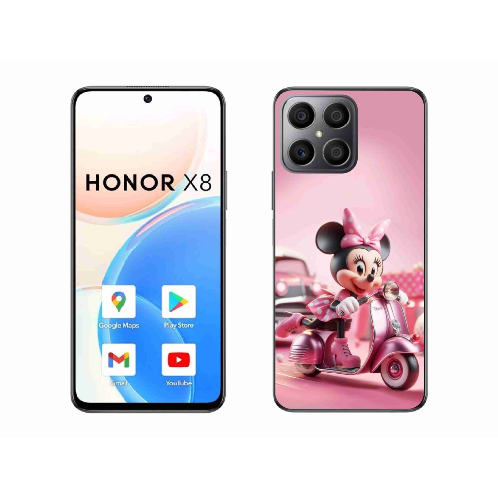 Zselés borítás mmCase a Honor X8 4G készülékhez - minnie 1
