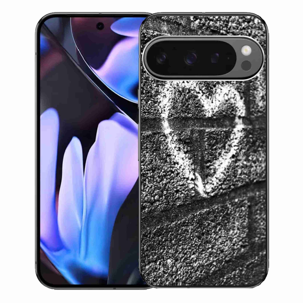 Gél borítás mmCase a Google Pixel 9 Pro XL-hez - szív a falon