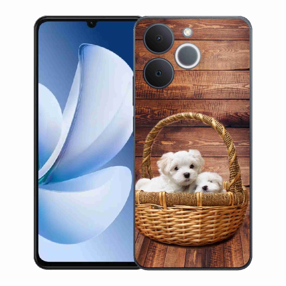 Gél borítás mmCase a Realme Note 70T számára - kölyökkutyák