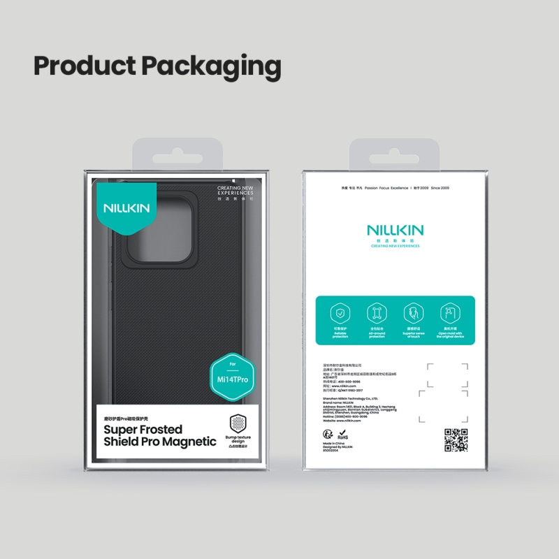 Nillkin Super Frosted PRO mágneses hátlap Xiaomi 14T Pro Fekete
