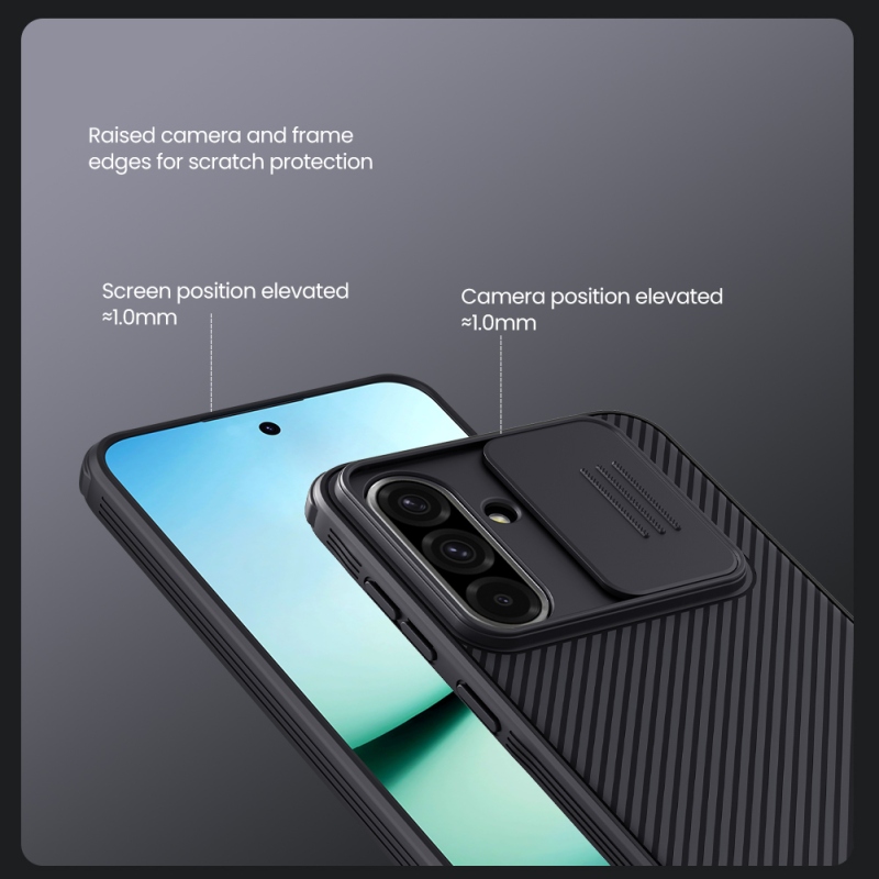Nillkin CamShield PRO mágneses hátlap Samsung Galaxy A36 5G fekete