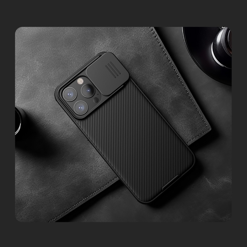 Nillkin CamShield PRO mágneses hátlap Apple iPhone 15 Pro készülékhez Fekete