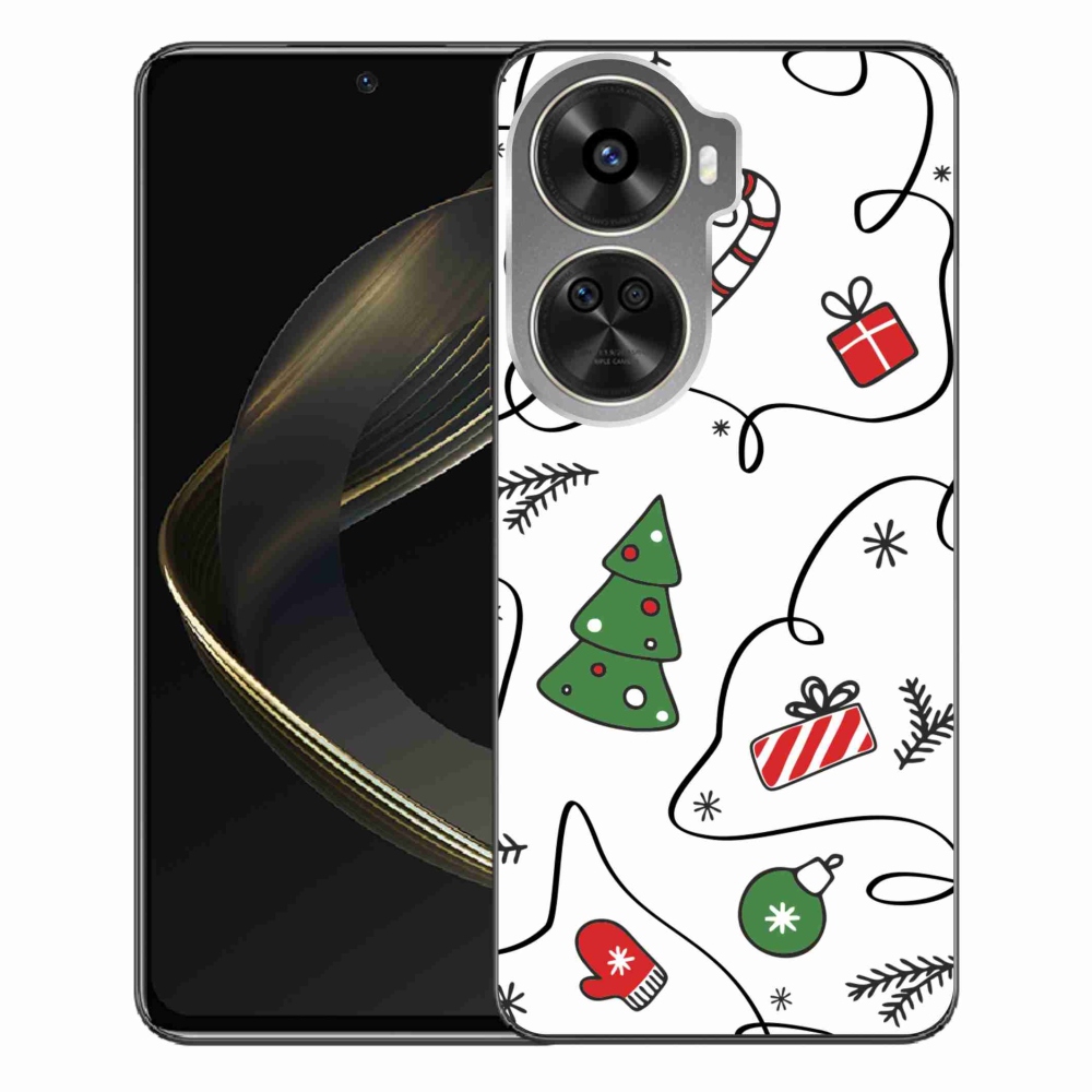 Gél borító mmCase a Huawei Nova 12 SE számára - karácsonyi motívumok