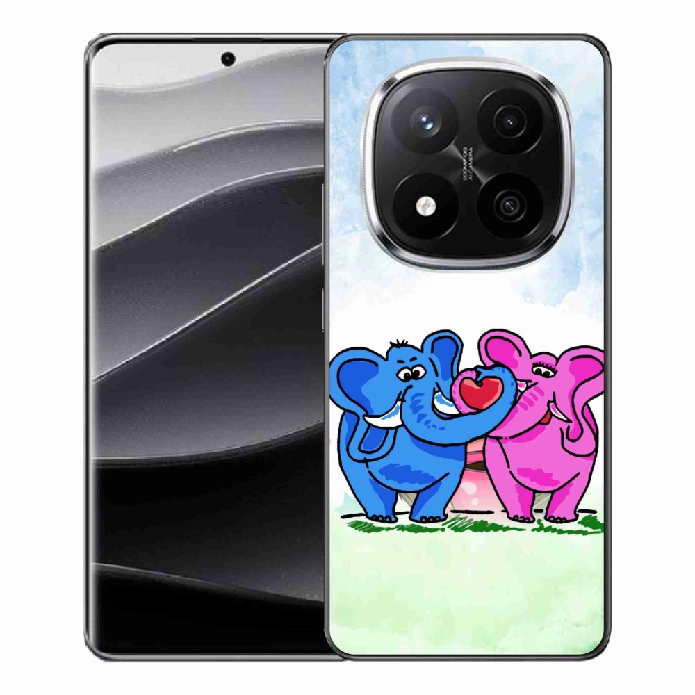 Gél borítás mmCase a Xiaomi Redmi Note 14 Pro+ 5G számára - szerelmes elefántok