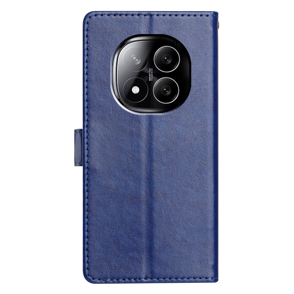 Vérrögök könyv tok Xiaomi Redmi Note 14 Pro 5G/Poco X7 5G - kék