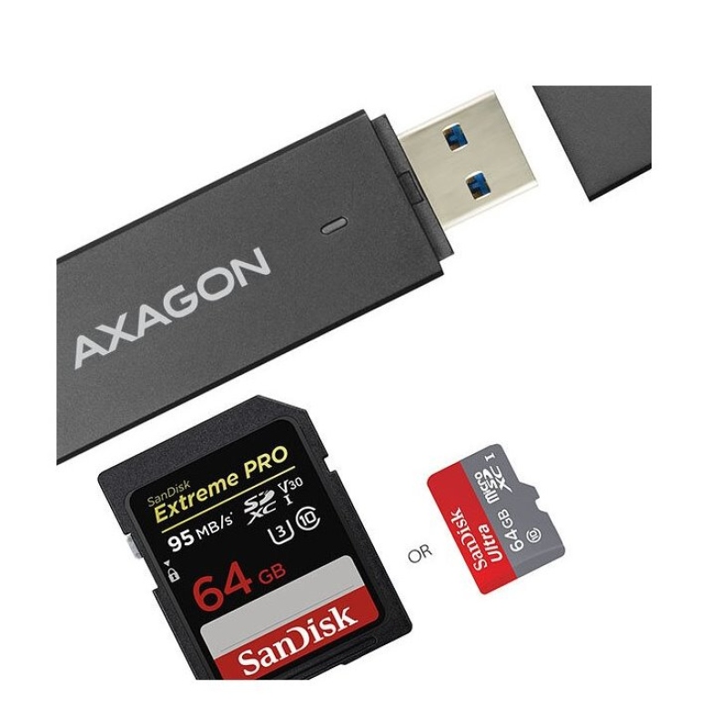 Axagon Superspeed USB SD/microSD kártyaolvasó