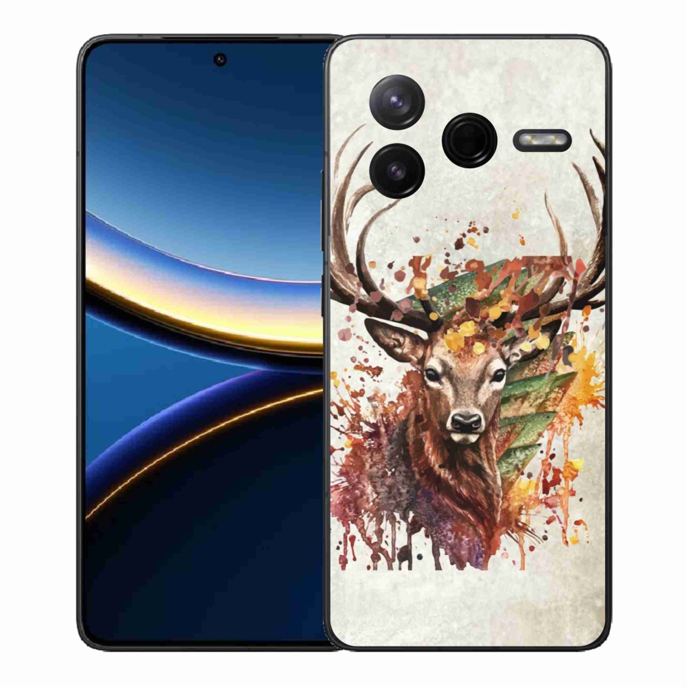 Gél borítás mmCase a Xiaomi Poco F7 Pro számára - szarvas 1