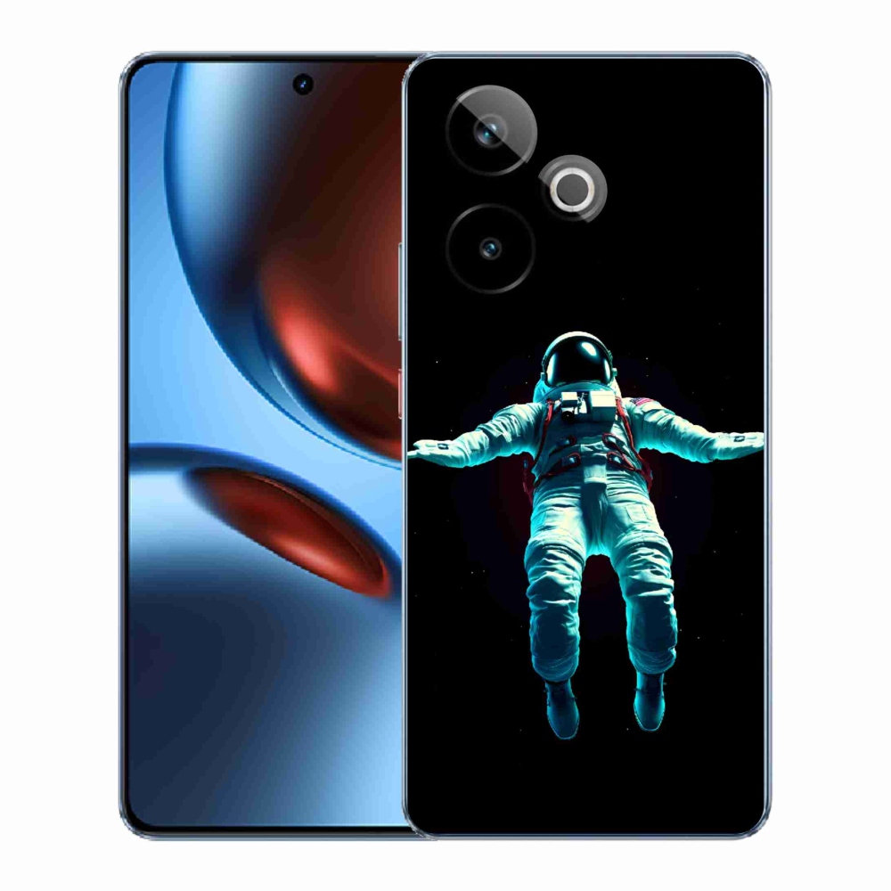 Rugalmas zselés tok mmCase képpel a Realme GT 7 5G/GT 7T 5G számára - űrhajós