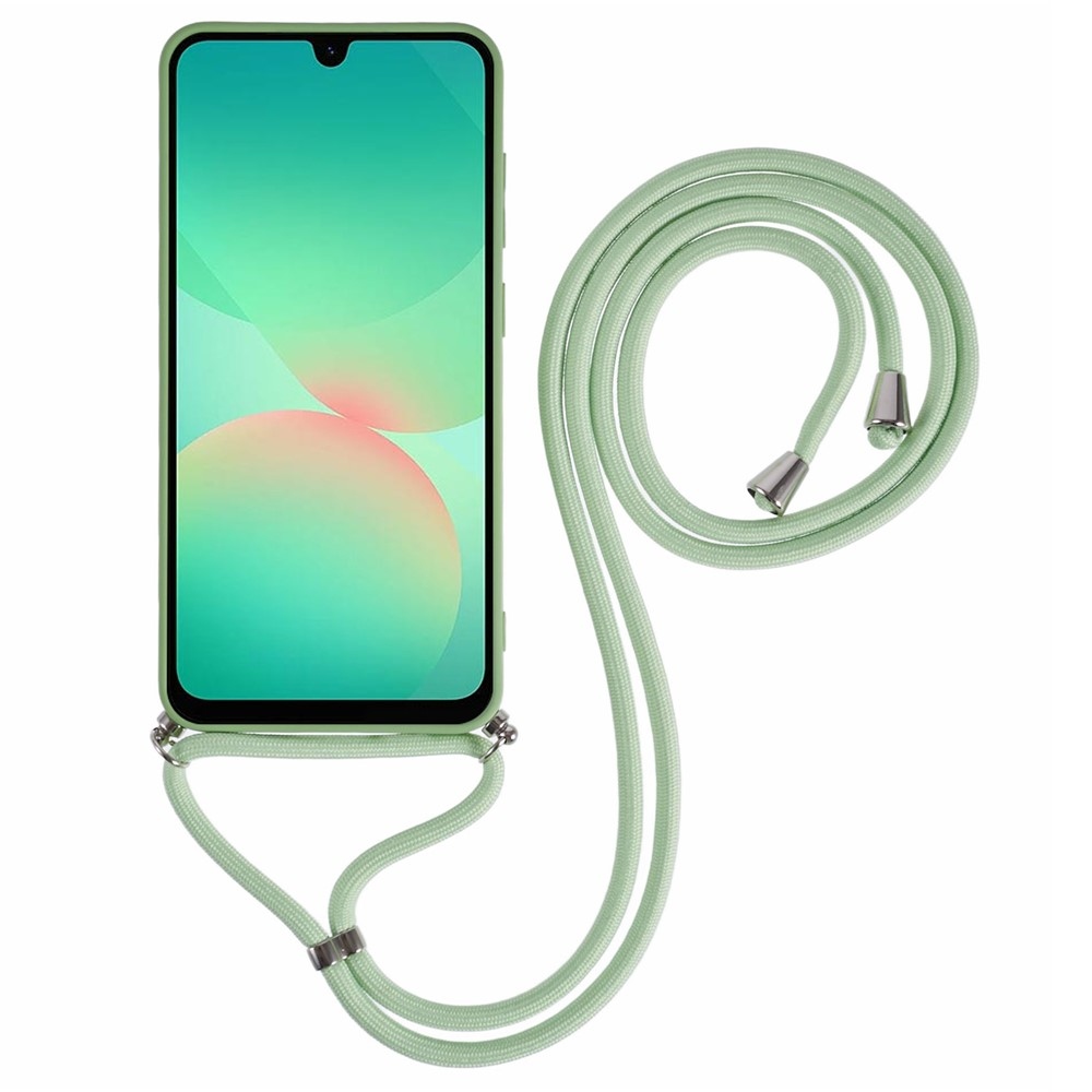 Bélelt zselés tok húzózsinórral Samsung Galaxy A17 5G - világoszöld