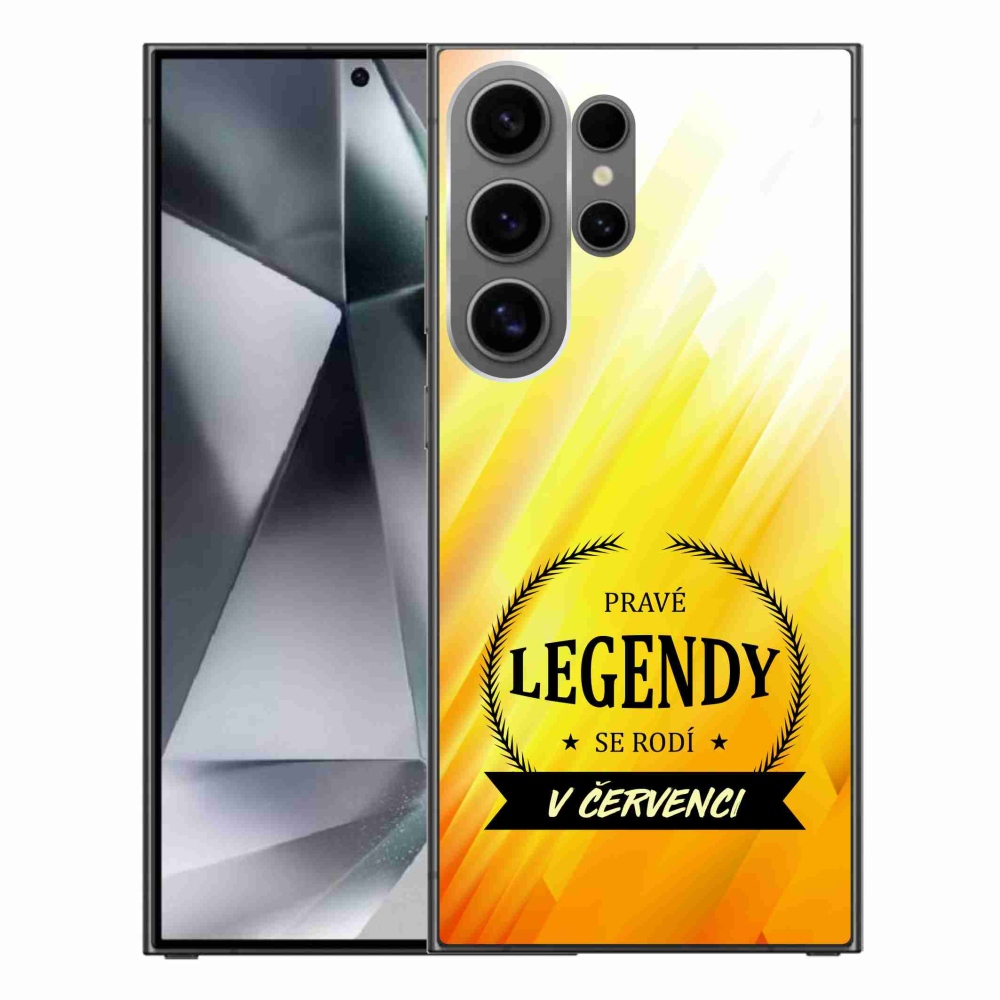 Gél borítás mmCase Samsung Galaxy S24 Ultra - Legends in July sárga háttérrel