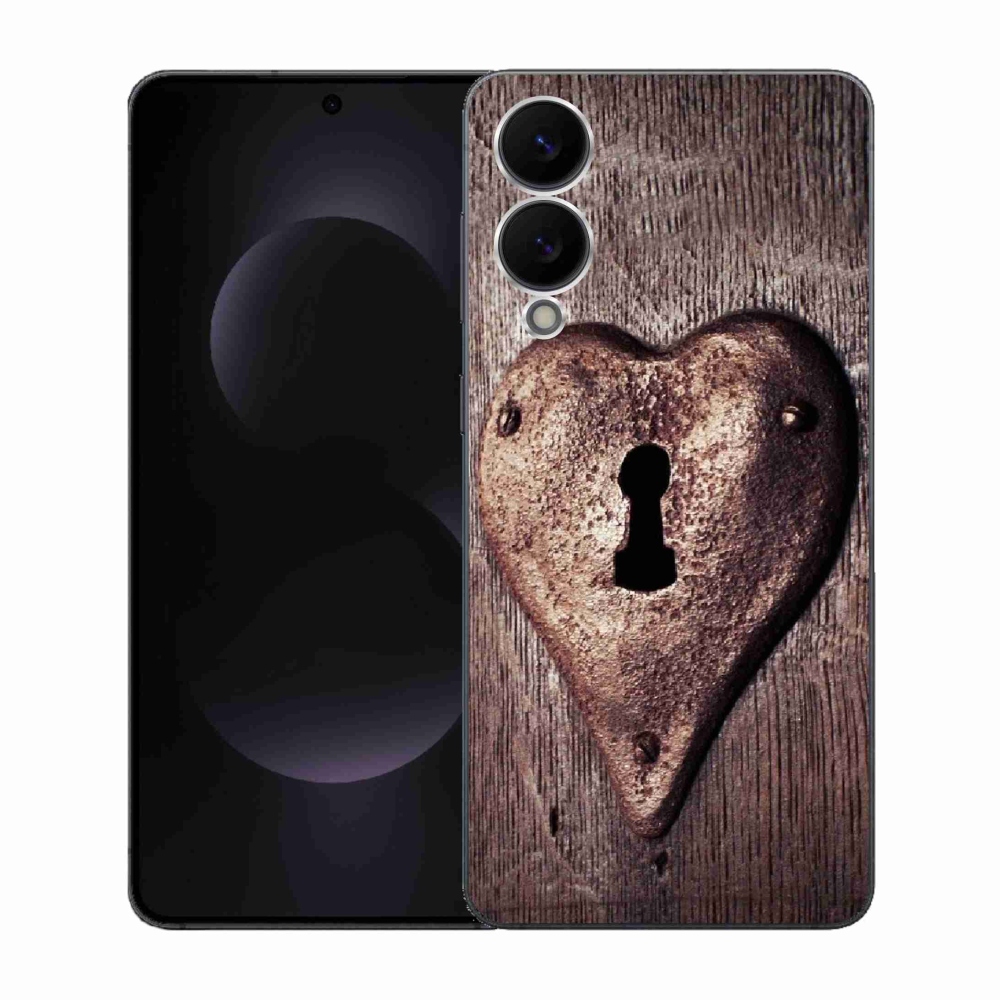 Gél borítás mmCase Samsung Galaxy S25 Edge készülékhez - szív alakú zár