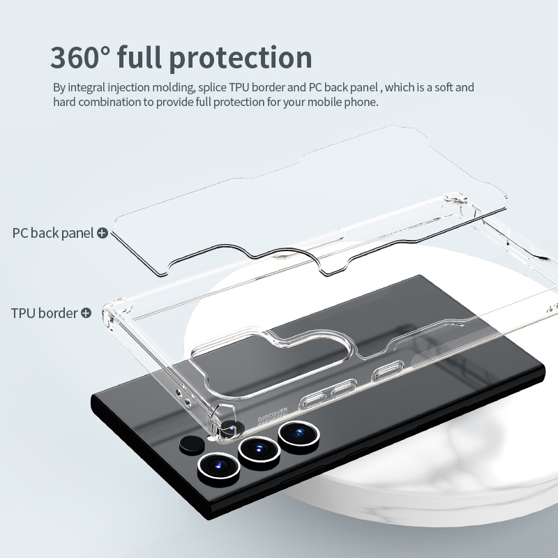 Nillkin Nature TPU PRO Cover for Samsung Galaxy S24 Ultra átlátszó borító a Samsung Galaxy S24-hez