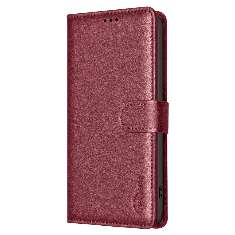 BINFEN könyvtáska Samsung Galaxy A56 5G - piros
