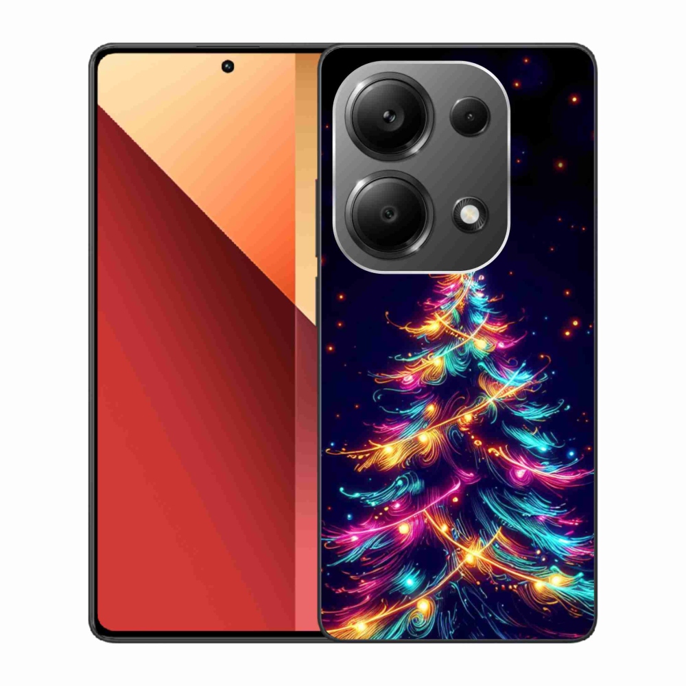 Gél borítás mmCase a Xiaomi Redmi Note 13 Pro 4G/Poco M6 Pro számára - neon karácsonyfa