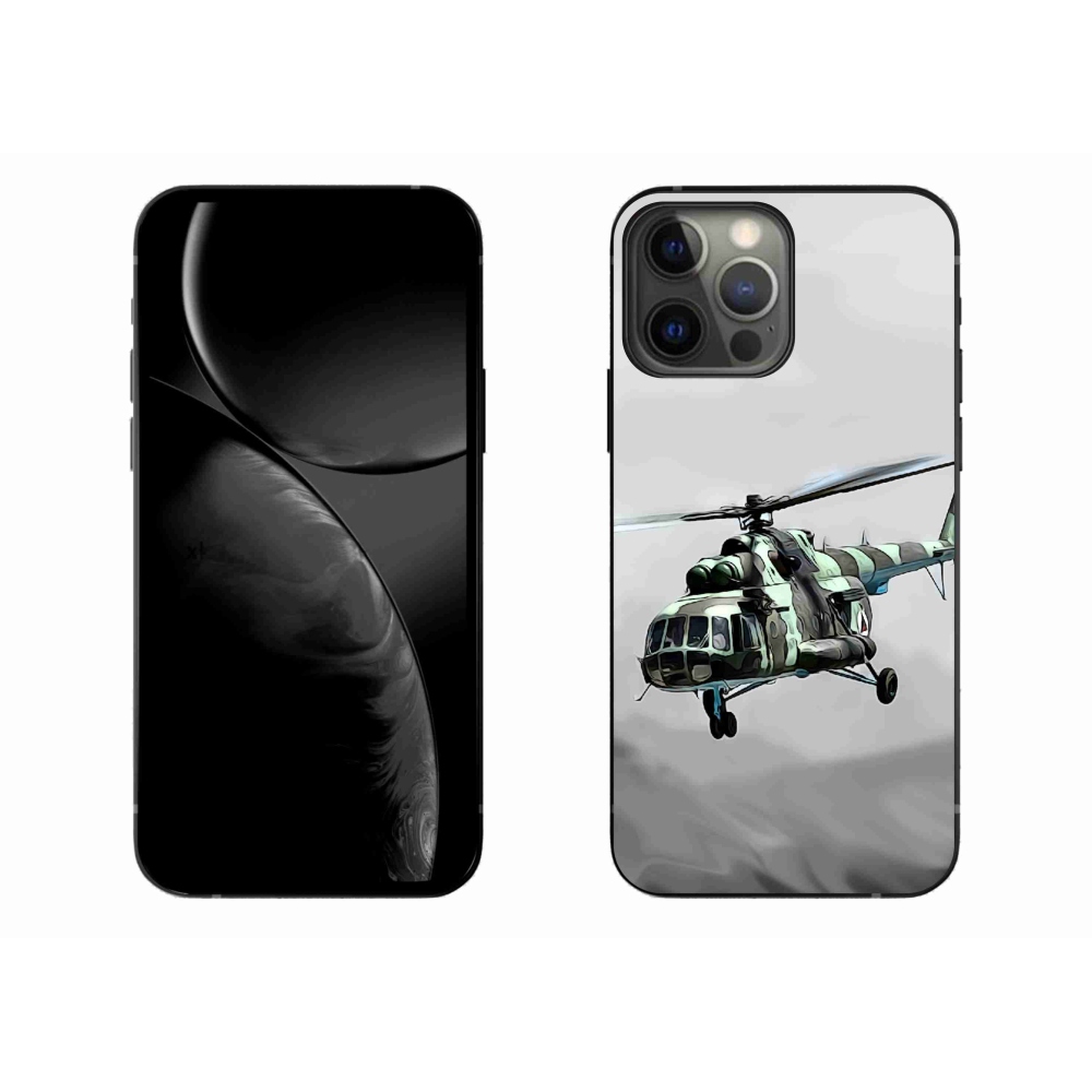 Zselés borítás mmCase iPhone 13 Pro Max 6.7 - katonai helikopterhez