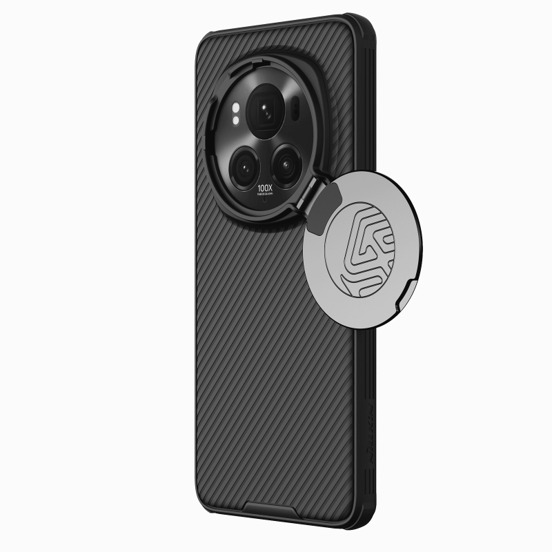 Nillkin CamShield támasz hátsó borítás Honor Magic 6 Pro fekete színű készülékhez