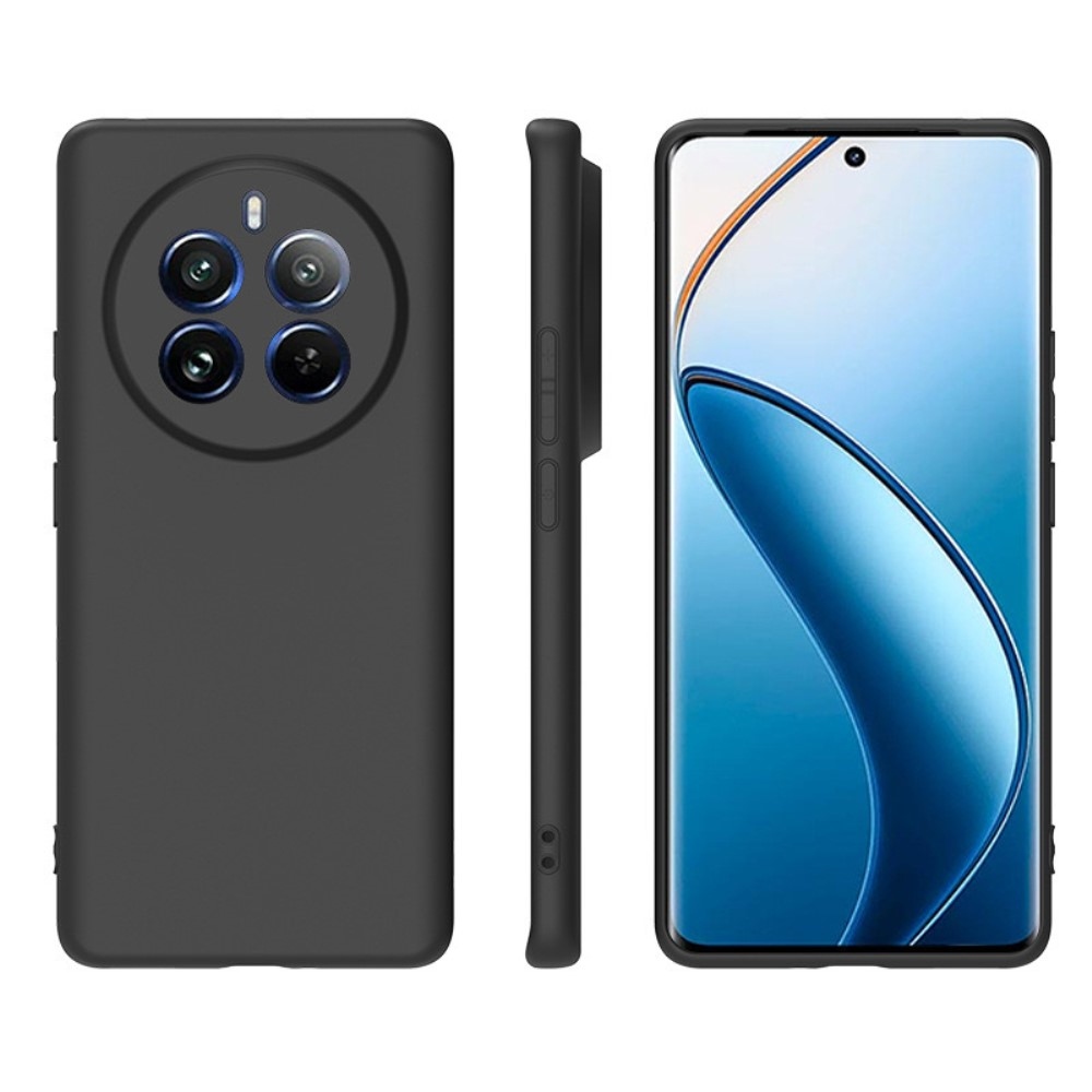 Fekete zselés tok a Realme 12 Pro 5G/12 Pro+ 5G számára