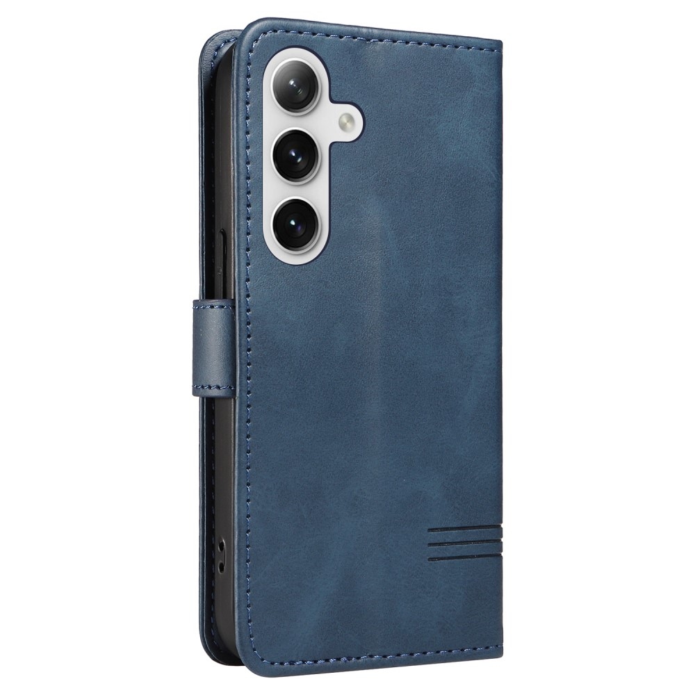 Póló alakú könyvtáska Samsung Galaxy S24+/S25+ készülékhez - kék
