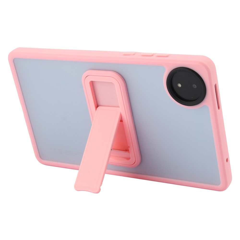 Skiny zselés tok fix hátlappal és flip állvánnyal Xiaomi Redmi Pad SE 8.7-hez - rózsaszínű